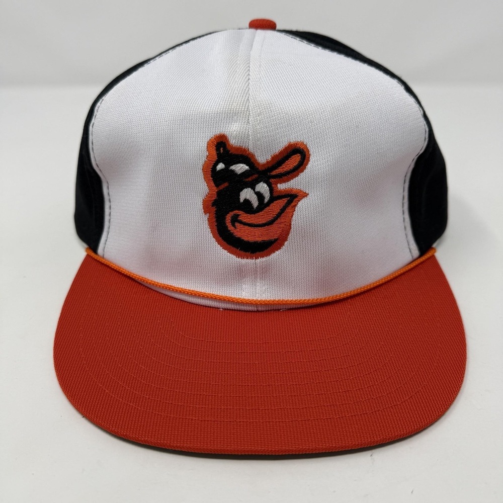 Vintage Baltimore Orioles Hat Cap Snap Back Mens One Size Black Orange Twins